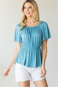 S38-1-1-T5360-DENIM SHORT SLEEVE TOP 2-2-2