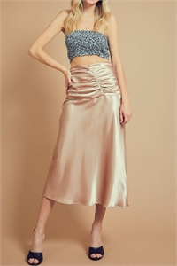 S11-18-3-S2363-GOLD WAIST DETAIL SATIN SKIRT 2-2-2