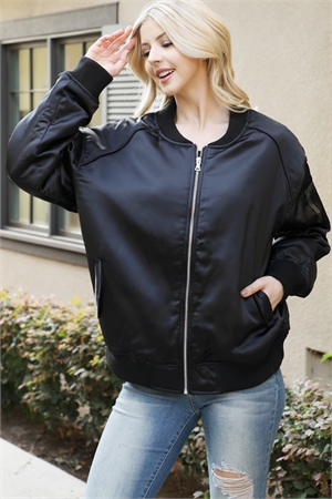 S14-10-1-J9015-BLACK BOMBER JACKET 2-2-2 (NOW $ 7.75 ONLY!)