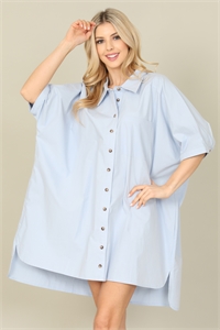 S9-14-3-D80265-BLUE SHIRT DRESS 2-2-2 (NOW $ 5.75 ONLY!)