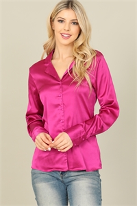 S9-1-2-T2345-MAGENTA SILK LONG SLEEVE TOP 2-2-2 (NOW $5.75 ONLY!)