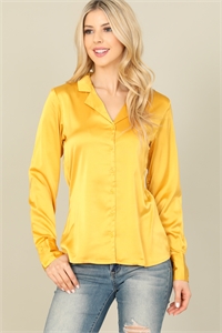 S8-6-2-T2345-MUSTARD SILK LONG SLEEVE TOP 2-2-2