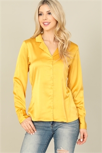 S8-6-2-T2345-MUSTARD SILK LONG SLEEVE TOP 2-2-2 (NOW $5.75 ONLY!)