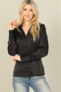 S8-6-3-T2345-BLACK SILK LONG SLEEVE TOP 2-2-2