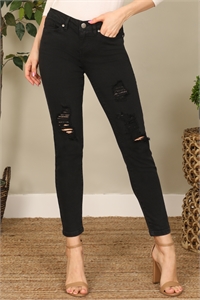 S7-2-1-P4559-BLACK RIPPED SKINNY PANTS 2-2-2