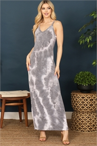 S7-3-4-D3933-CHARCOAL SPAGHETTI STRAP TIE-DYE MAXI DRESS 1-1-1-1