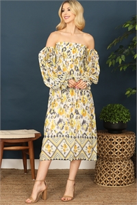 S8-4-4-D776L-DANDELION BLACK OFF-SHOUDER PUFF SLEEVE MIDI DRESS 1-2-1