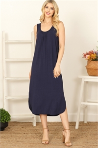 C80-A-3-D5006-NAVY SLEEVELESS CURVE HEM MAXI DRESS 2-2-2-2