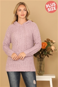 S10-6-1-S7127X-LILAC PLUS SIZE RIBBED POPCORN KNIT TUNIC HOODIE SWEATER 3-3