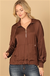 S15-2-4-T143-COCOA HOODED DRAWSTRING TOP 2-2-1