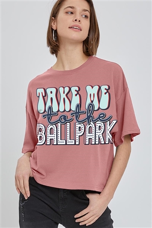 PO-CTS-E0222B-MAU - TAKE ME TO THE BALLPARTK OVERSIZED GRAPHIC RELAXED CROP TOP- MAUVE-2-2-2