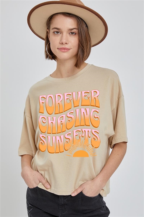 PO-CTS-E2309-KHA - FOREVER CHASING SUNSETS GRAPHIC RELAXED CROP TOP- KHAKI-2-2-2