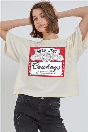 PO-CTS-E2335-IV - WILD WEST COWBOYS OVERSIZED GRAPHIC RELAXED CROP TOP- IVORY-2-2-2