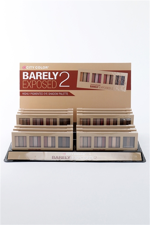 S26-1-5-E0024A-CITY COLOR BARELY EXPOSED 2 EYE SHADOW PALETE/12PCS