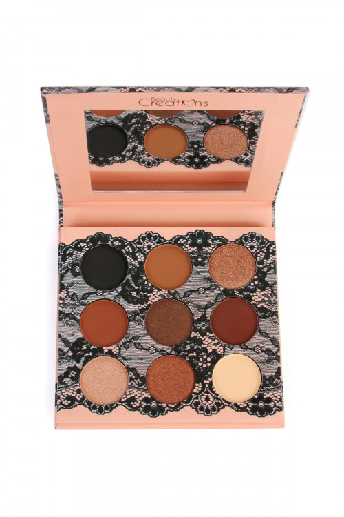 SA3-1-3-E9BS-A BOUDOIR-EYESHADOW 9 COLOR PALETTE BOUDOIR-PEACH CASE/12PCS