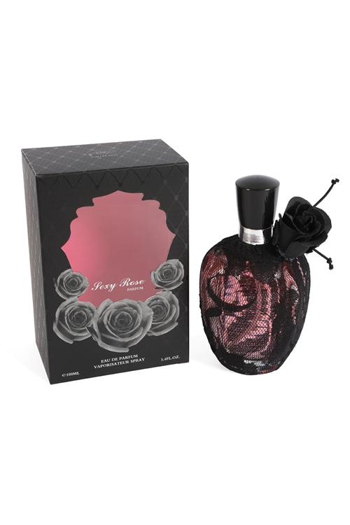 A1-5-2-EBC1045-3 - SEXY ROSE BLACK SPRAY PERFUME FOR WOMEN 100ML/3.4 FL.OZ./3PCS