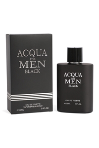 C3-1-EBC2090-3 - ACQUA FOR MEN BLACK SPRAY COLOGNE FOR MEN 100ML/3.4 FL.OZ./3PCS