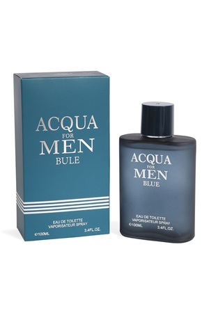 C3-1-EBC2331-3 - ACQUA FOR MEN BLUE SPRAY COLOGNE FOR MEN 100ML/3.4 FL.OZ./3PCS