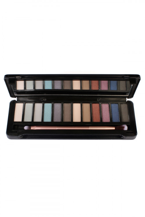 SA3-1-3-EP01 SMOKY BLACK 144MC EYESHADOW 12 COLOR TIN PALETTE/6PCS