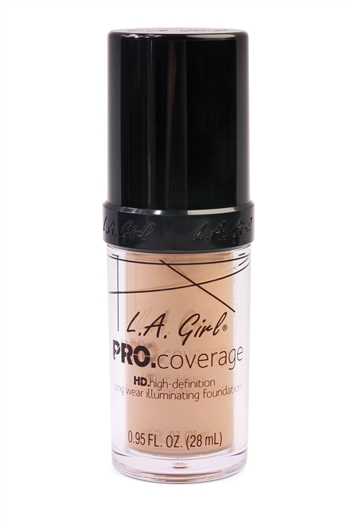 S26-1-2-GLM644-3-LA GIRL PRO COVERAGE HD FOUNDATION NATURAL/3PCS