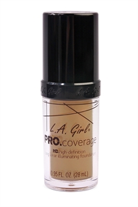 S26-1-3-GLM650 LA GIRL PRO COVERAGE HD FOUNDATION SAND/3PCS