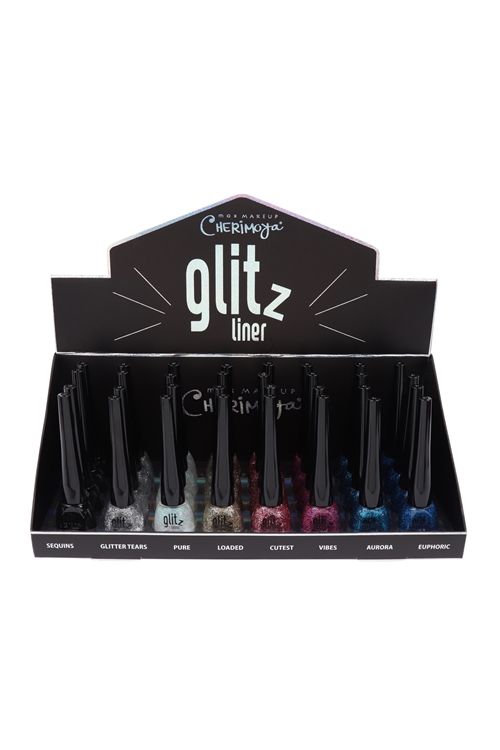 S26-3-5-GLTEL8020 - GLITZ GLITTER EYELINER - MULTICOLOR/32PCS