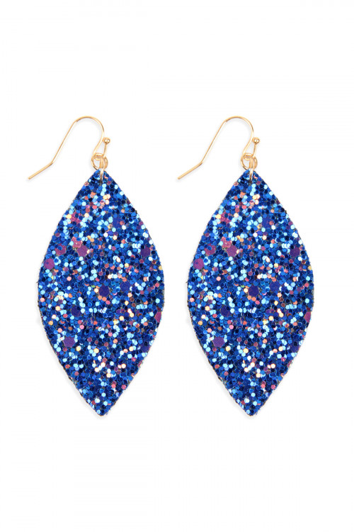 S23-4-2-HDE2561SP SAPPHIRE SEQUIN MARQUISE DROP EARRINGS/6PAIRS