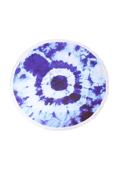 S27-9-4-HDF1591-4-TIE DYE ROUND TOWEL/1PC