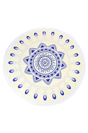 S22-5-1-HDF1952-MANDALA BEACH TOWEL/6PCS