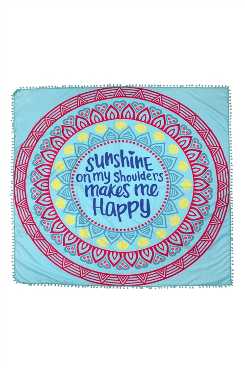 S28-2-1-HDF2758-7-HAPPY MANDALA SQUARE TOWEL/1PC