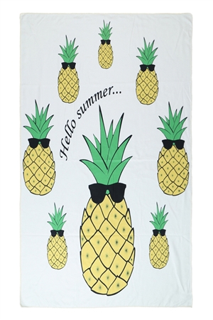 S27-9-4-HDF3209-PINEAPPLE PRINT TOWEL/1PC