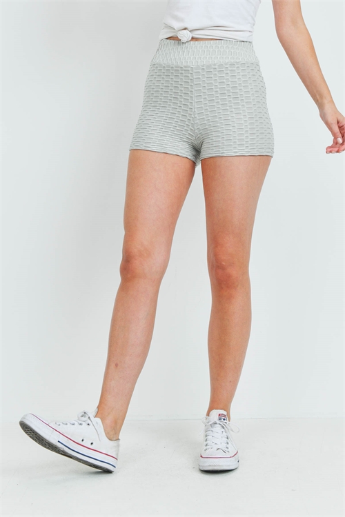 S8-3-5-HDF3397GY-CYCLING SHORT TEXTURED - GRAY 2-2-2-2