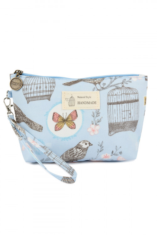 SA4-2-1-HDG2275-5 BIRD CAGE BUTTERFLY WRISTLET COSMETIC BAGS/6PCS