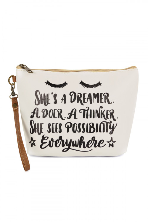 S18-10-1-HDG2472 SHES A DREAMER COSMETIC BAG/6PCS