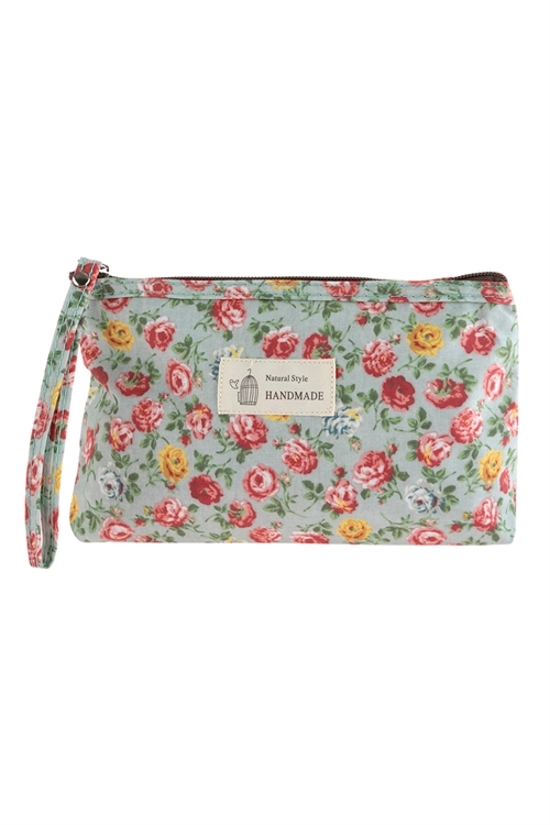 S17-2-4-HDG2827-4 STYLE 4 FLORAL PRINTED COSMETICS BAG/6PCS
