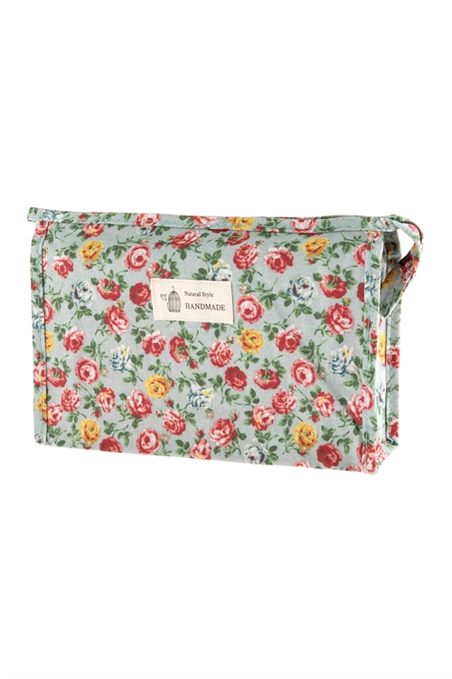 S17-1-4-HDG2828-4 STYLE 4 FLORAL COSMETICS BAG/6PCS