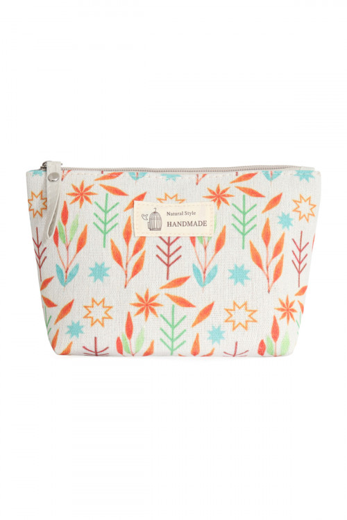 S18-6-3-HDG3011-8 STYLE 8 LEAF PRINT COSMETIC POUCH/6PCS (NOW $1.50 ONLY!)