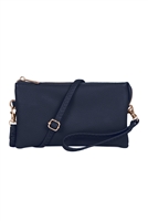 S25-3-3-HDG3138NV-LEATHER CROSSBODY BAG WITH WRISTLET-NAVY/6PCS