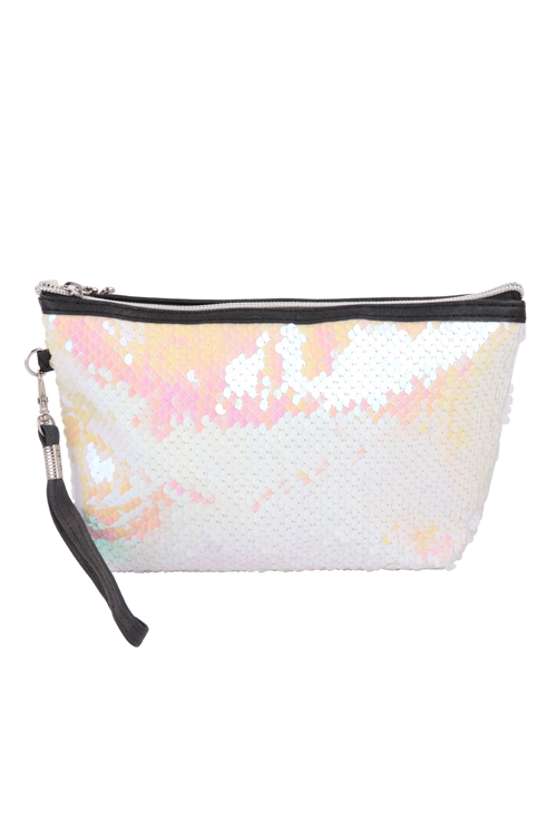 S22-1-2-HDG3809AB - GLITTER SEQUEN  COSMETIC POUCH BAG-AB/6PCS (NOW $1.50 ONLY!)