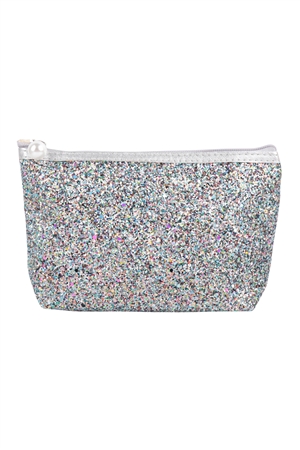 S25-6-3-HDG3810MT - GLITTER COSMETIC POUCH BAG-MULTICOLOR/6PCS