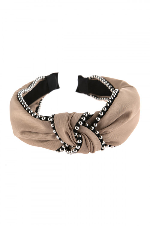 S24-1-4-HDH2366BG BEIGE KNOTTED HEADBANDS/6PCS (NOW $1.25 ONLY!)