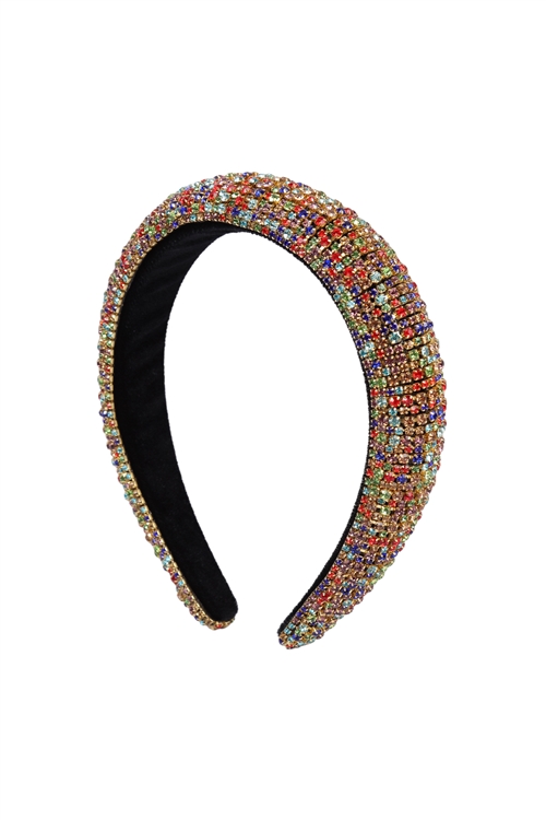 S29-1-5-HDH3298MT-ZIRCONIA COATED HEAD BAND-MULTICOLOR/6PCS