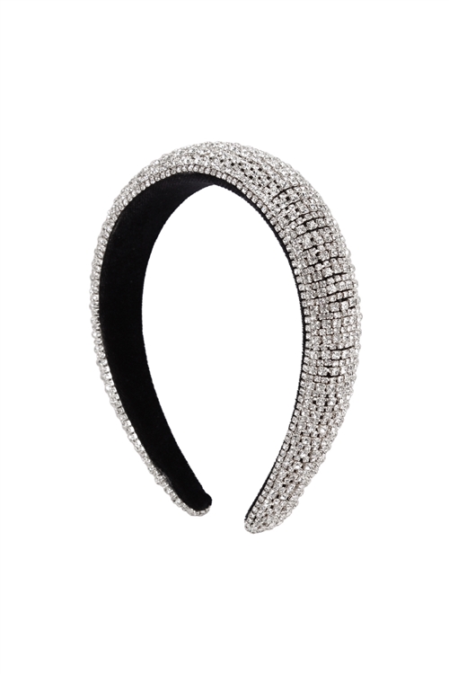 S17-6-5-HDH3298S-1 - ZIRCONIA COATED HEAD BAND-SILVER/1PC