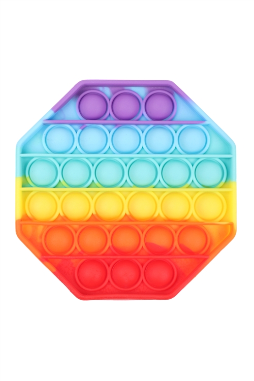 S18-4-2-HDM3419-3-POP FIDGET SENSORY AND STRESS RELIEVER TOY-OCTAGON/6PCS