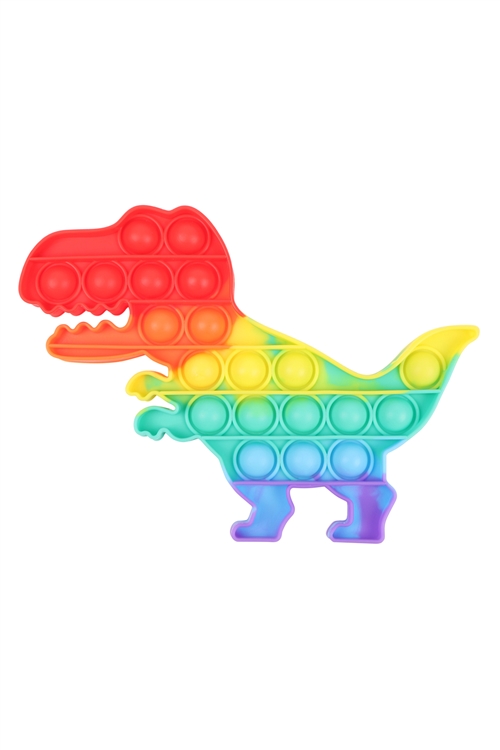 S24-7-3-HDM3419-6-POP FIDGET SENSORY AND STRESS RELIEVER TOY-DINOSOAUR/6PCS