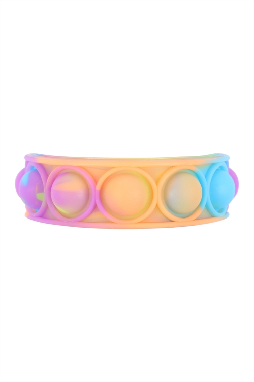 S20-12-1-HDM3495 - POP FIDGET SENSORY AND STRESS RELIEVER TOY-BRACELET/12PCS