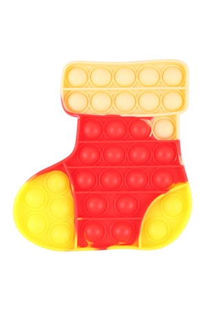 S29-8-2-HDM3499-19 - POP FIDGET SENSORY AND STRESS RELIEVER TOY-SOCK/6PCS (NOW $0.50 ONLY!)