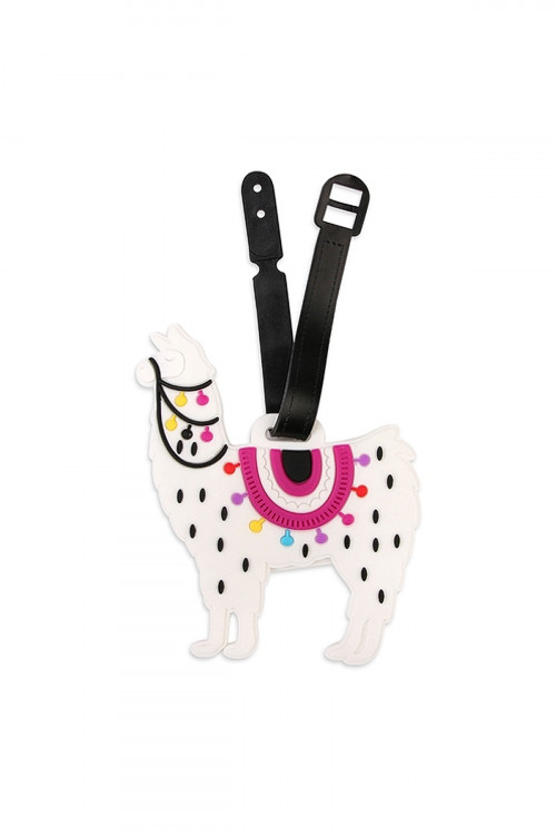 S7-5-4-ALT374X084L-HDP2236WT WHITE LLAMA LUGGAGE TAG/1PC