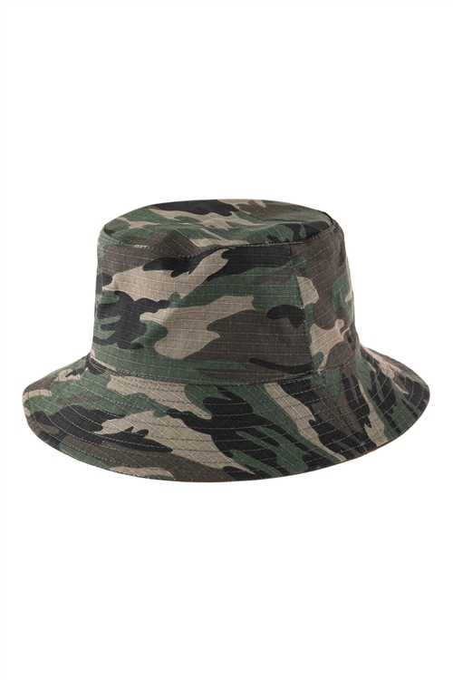 S27-9-5-HDT3233-CAMOUFLAGE BUCKET HAT/6PCS