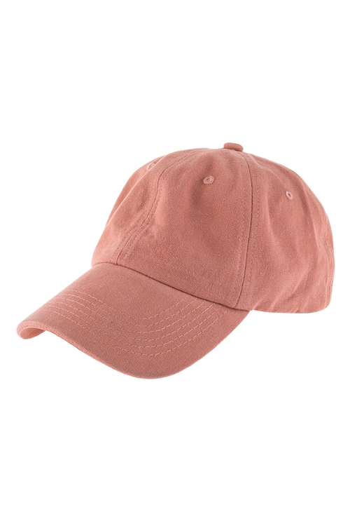 S26-8-4-HDT3234OR-ACID WASHED BASEBALL CAP-ORANGE/6PCS